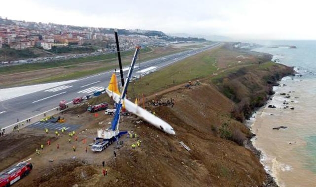 5 yıl önce yamaca saplanmıştı: Trabzon Havalimanı pistinde erozyon tehlikesi