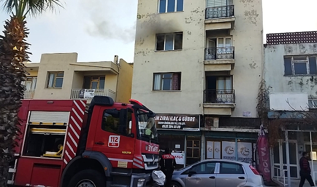 Apartmanda korkutan baca yangını