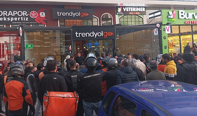 Bursa'da kuryeler kontak kapattı
