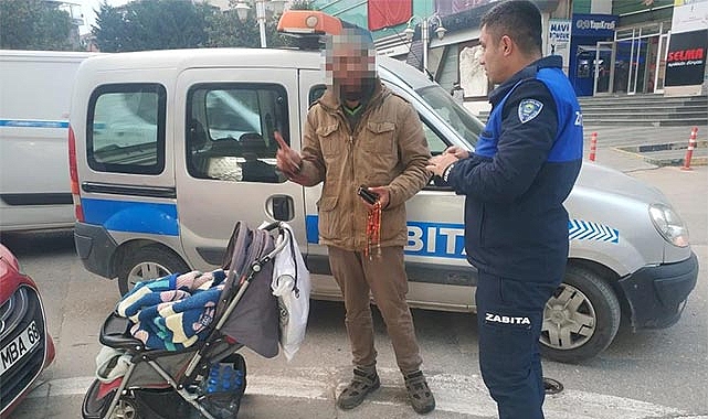 Gemlik zabıtasından dilenci operasyonu