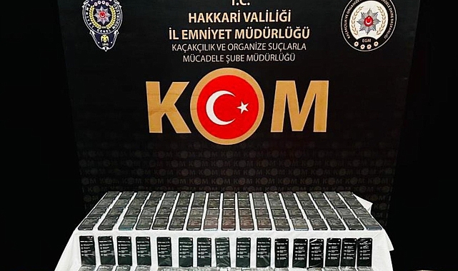 Hakkari'de yüzlerce kaçak telefon ele geçirildi