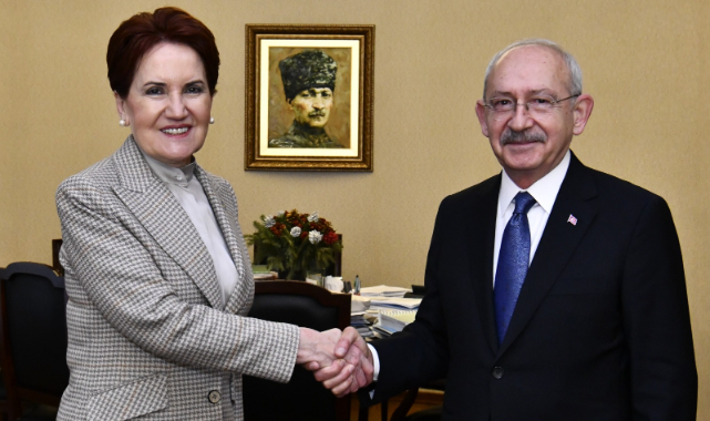 İYİ Parti lideri Akşener'den CHP lideri Kılıçdaroğlu'na ziyaret