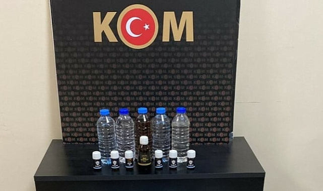 Kaçak alkol üretiyordu, yakalandı