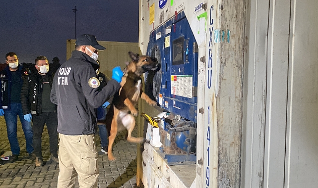 Limanda uyuşturucu şoku! Tam 45 kilo...