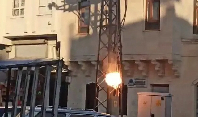 Patlayan trafo paniğe neden oldu