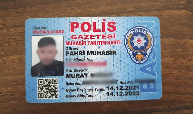 Pes dedirten olay! Sahte polis muhabiri kartıyla yakalandı