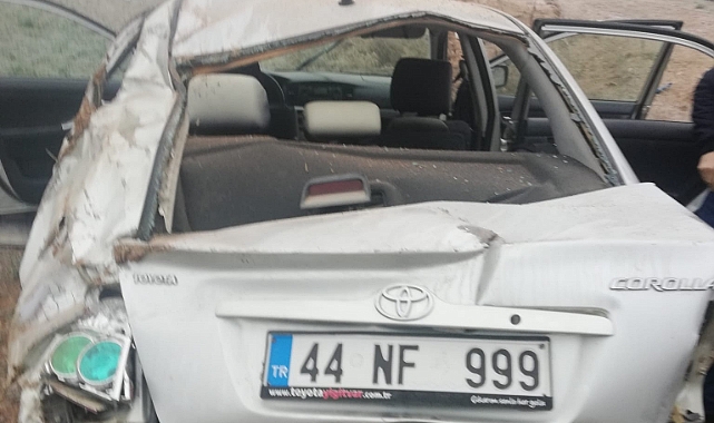 Polisler göreve giderken kaza yaptı: 5 yaralı
