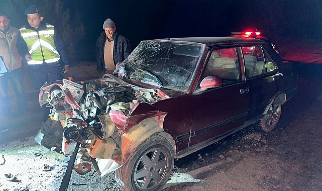 Taziyeden dönerken kaza yaptılar