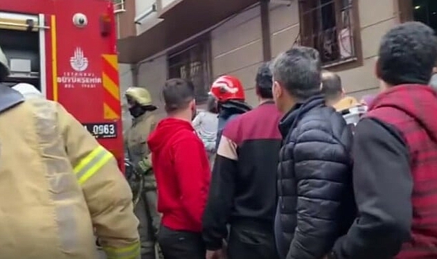 Yangında mahsur kalan çocuklar kurtarıldı