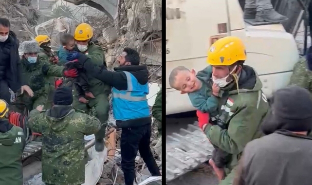 2 yaşındaki Yavuz 159 saat sonra kurtarıldı