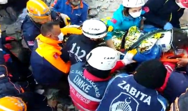 202. saatte enkaz altından sağ olarak çıkartıldı!