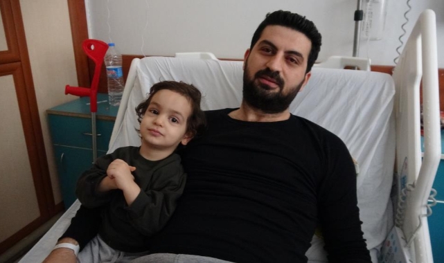 Ailesini çıkardı, kendisi son anda yaralı kurtuldu