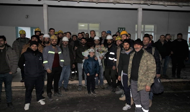 Amasyalı 110 madenci evine döndü