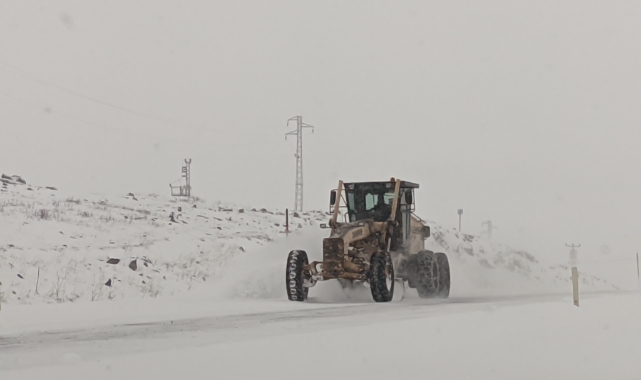 Ardahan'da ulaşıma kar ve tipi engeli