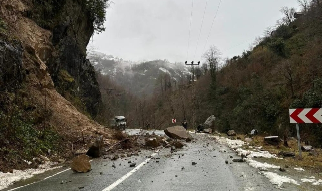 Artvin’de heyelan ve taşkın paniği
