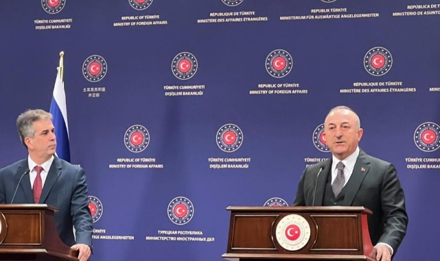 Bakan Çavuşoğlu, İsrailli mevkidaşı Cohen ile bir araya geldi