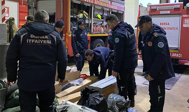 Bursa itfaiyesi deprem bölgesine gidiyor
