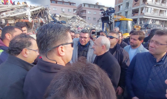 CHP lideri Kılıçdaroğlu deprem bölgesinde