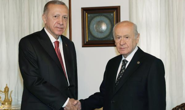 Cumhurbaşkanı Erdoğan, Bahçeli ile bir araya geldi