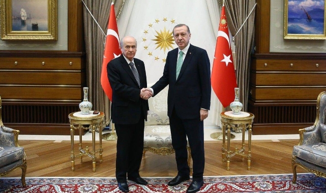 Cumhurbaşkanı Erdoğan, Bahçeli ile görüştü