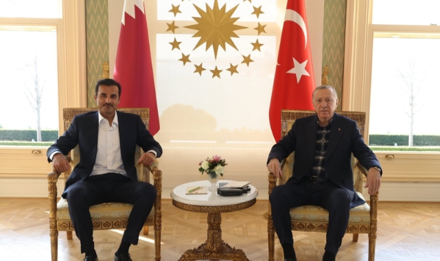 Cumhurbaşkanı Erdoğan Katar Emiri ile görüştü