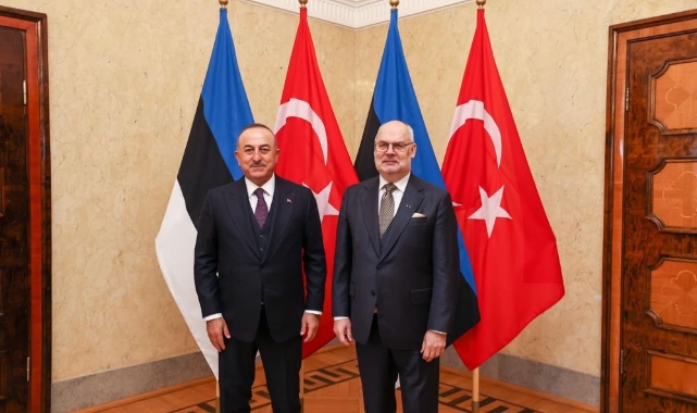 Estonya Cumhurbaşkanı Karis, Bakan Çavuşoğlu'nu kabul etti