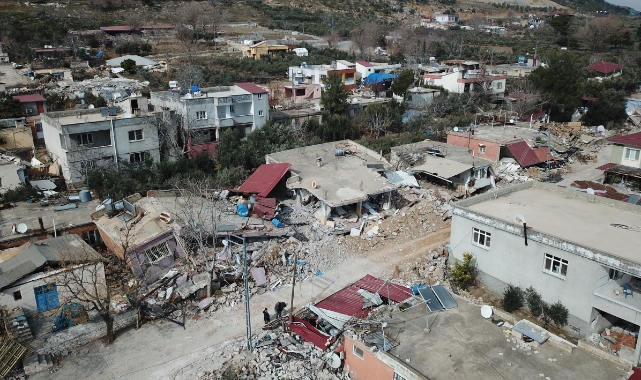 Gaziantep- Fay hattı üzerine kurulu köy depremde yerle bir oldu