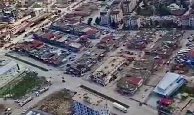 Hatay’da depremin ağır bilançosu havadan görüntülendi