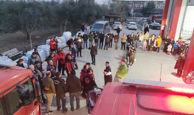 İtfaiyeci eşini, adak keserek karşıladı
