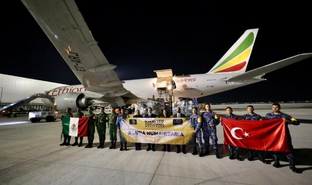 Meksika’dan Türkiye’ye 100 ton insani yardım