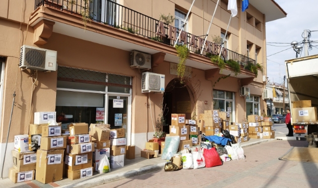 Mudanya’nın Yunanistan’daki kardeş şehrinden deprem bölgesine yardım