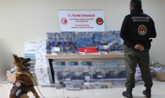 17 bin 580 paket kaçak sigara ele geçirildi