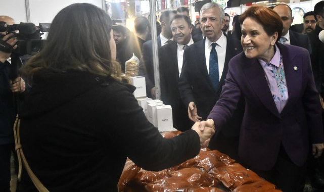 Akşener ve Yavaş’tan depremzedeler için düzenlenen fuara ziyaret