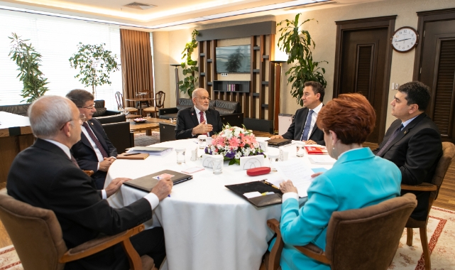 Altılı Masa'nın 12. toplantısı: Liderler bir araya geldi