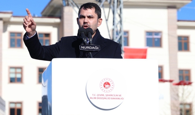 Bakan Kurum temel atma töreninde açıklamalarda bulundu