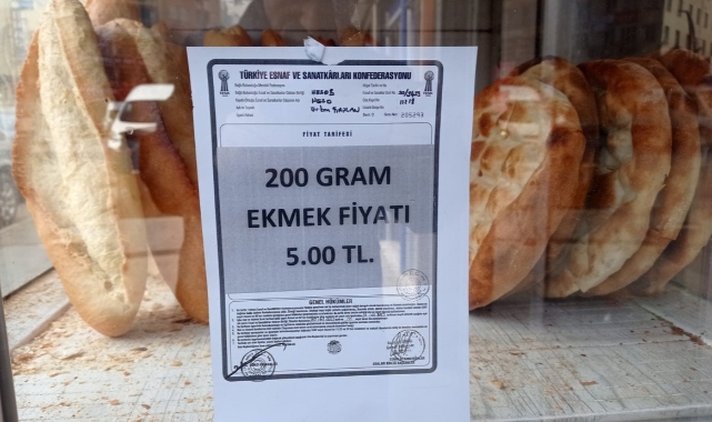 Bir ilde ekmek zamlandı
