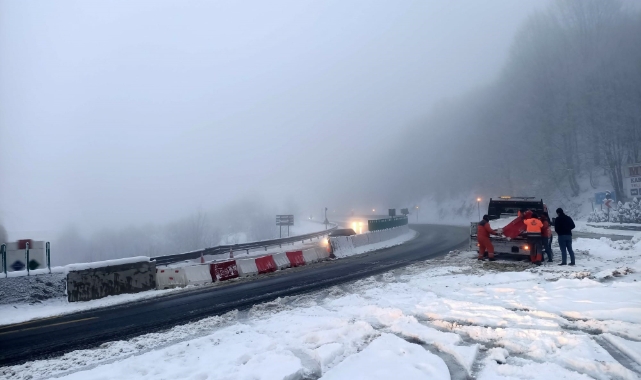 Bolu Dağı İstanbul istikameti trafiğe açıldı