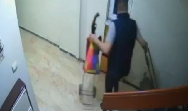 Bursa'da bu da oldu: Güvenlik kameralarından kaçamadı