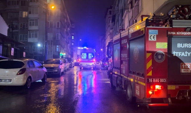 Bursa'da tarihi binada korkutan yangın