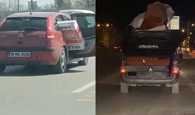 Bursa'da tehlikeli taşımacılık