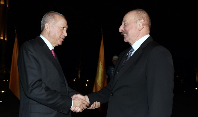 Cumhurbaşkanı Erdoğan, Aliyev ile bir araya geldi