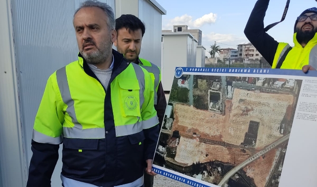 Depremin yıktığı yerde Bursa izleri...