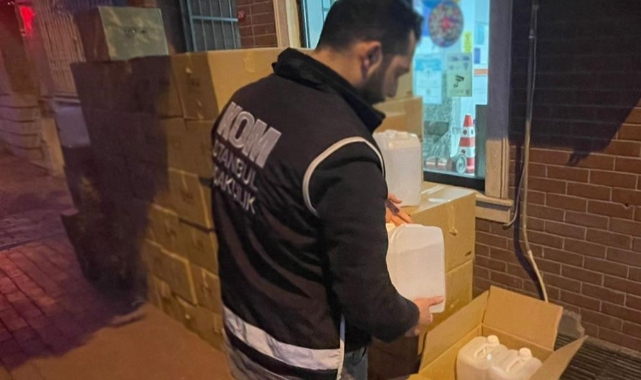 Dezenfektan diye satıldı: 3 ton 150 litre ele geçirildi