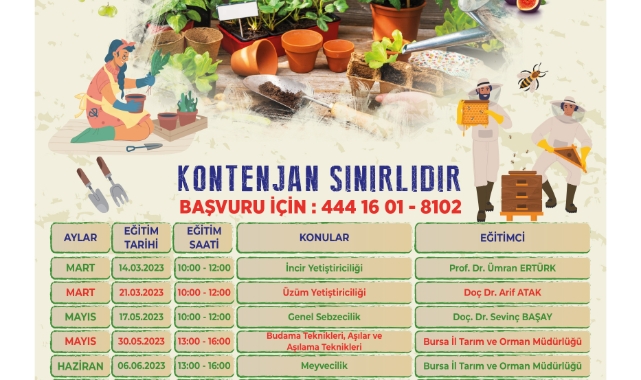 Ekolojik yaşam eğitimleri başlıyor