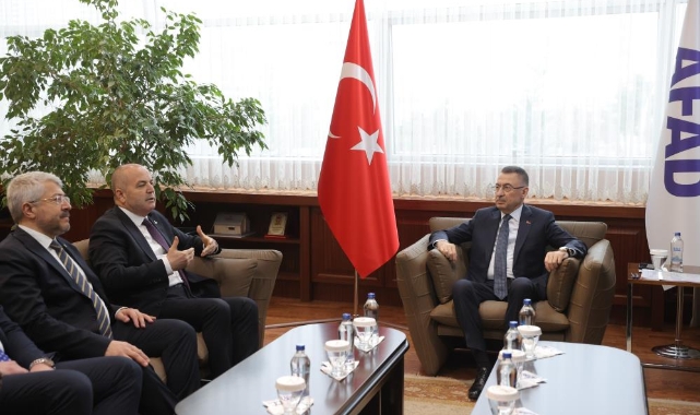 Fuat Oktay, Anavatan Partisi Genel Başkanı Çelebi ile buluştu