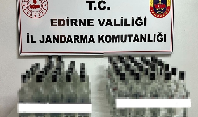 Jandarmadan kaçak içki operasyonu