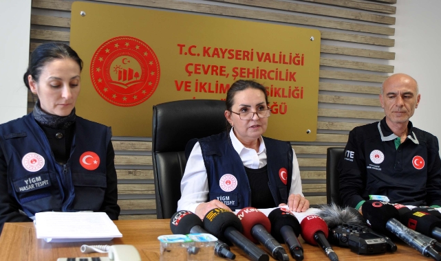 Kayseri'de 467 yapı ağır hasar gördü