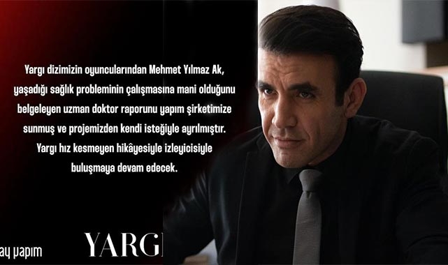 Kendi isteğiyle diziden ayrıldı