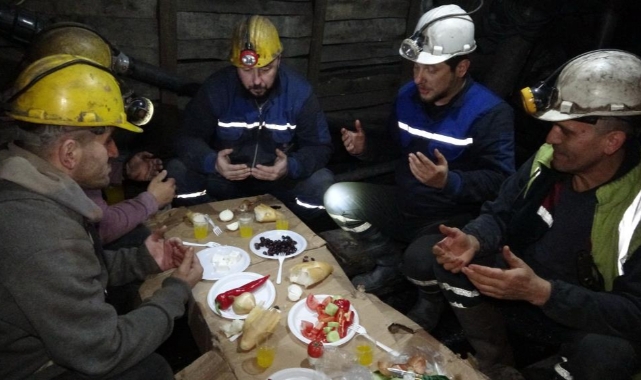 Maden ocağında ilk sahur
