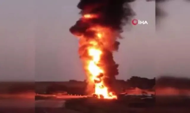 Mazot yüklü tanker patladı!